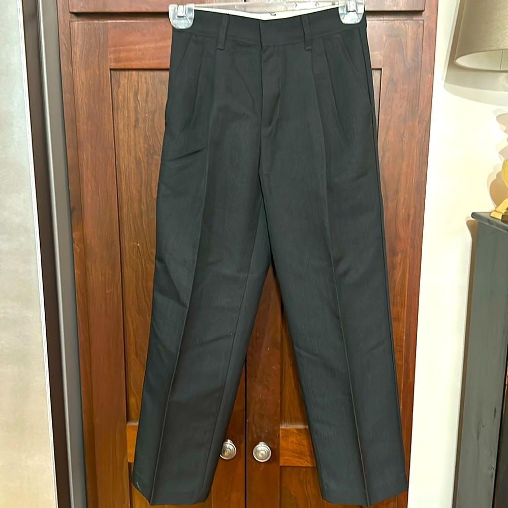 Like New!  Boys Size 8 Black Dress Slacks
